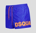 Dsquared2 - SHORT DE PLAYA MIDI CON LOGO EN NARANJA