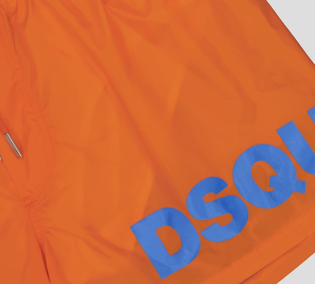 Dsquared2 - SHORT DE PLAYA MIDI CON LOGO EN AZUL