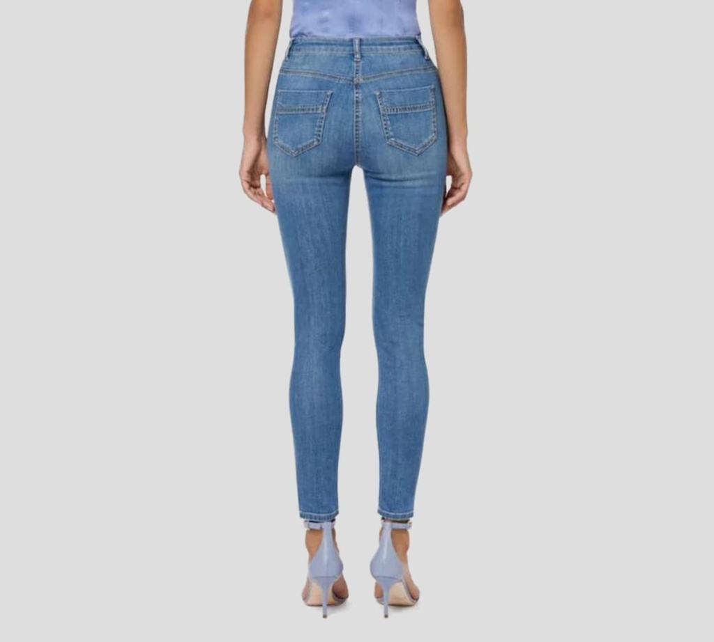 Elisabetta Franchi - JEANS CON CADENA DORADA