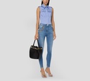 Elisabetta Franchi - JEANS CON CADENA DORADA
