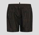 Dsquared2 - SHORT DE PLAYA MIDI CON PATRÓN DE LOGO