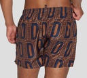Dsquared2 - SHORT DE PLAYA MIDI CON PATRÓN DE LOGO