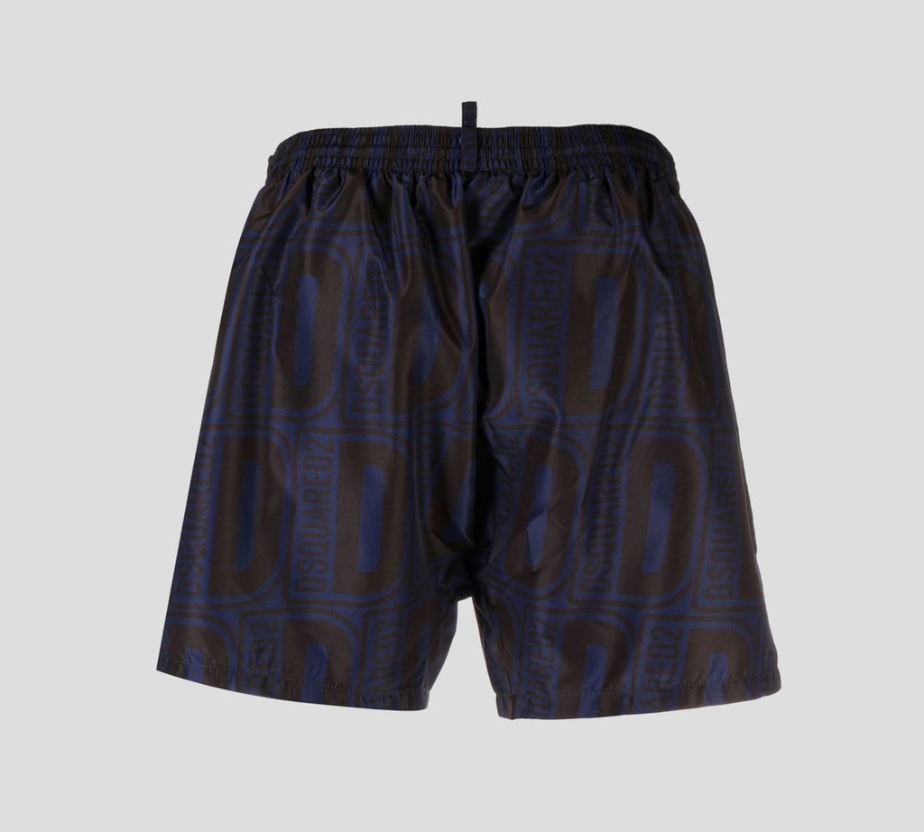 Dsquared2 - SHORT DE PLAYA MIDI, AZUL MARINO
