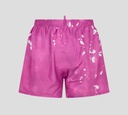 Dsquared2 - SHORT DE PLAYA MIDI CON PINTAS BLANCAS