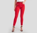 Elisabetta Franchi - JEANS ROJO CON CADENA DORADA