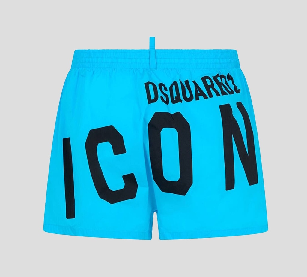 Dsquared2 - SHORT DE PLAYA MIDI ICON CON LOGO ESTAMPADO EN PARTE TRASERA