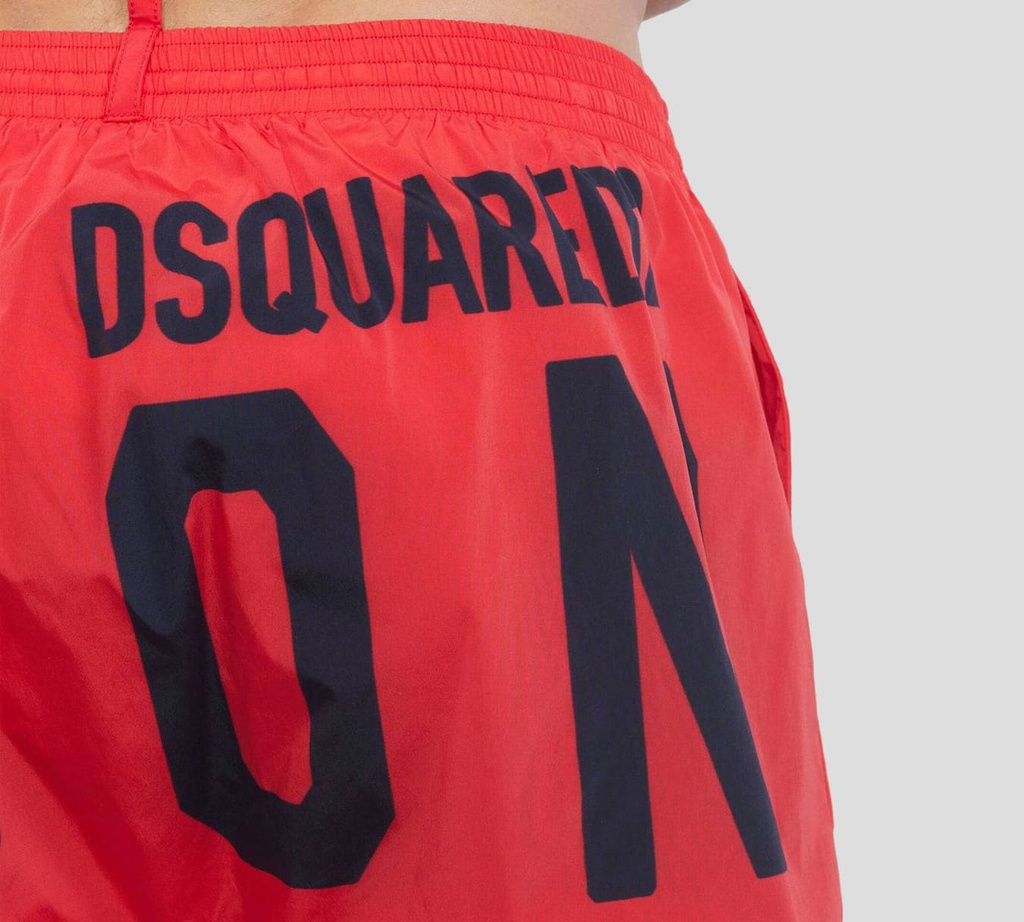 Dsquared2 - SHORT DE PLAYA MIDI ICON CON LOGO ESTAMPADO EN PARTE TRASERA