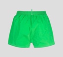 Dsquared2 - SHORT DE PLAYA MIDI, VERDE CON LETRAS MULTICOLOR