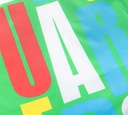 Dsquared2 - SHORT DE PLAYA MIDI, VERDE CON LETRAS MULTICOLOR