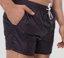 Dsquared2 - SHORT DE PLAYA MIDI CON PATRÓN DE LOGO MONOCROMÁTICO