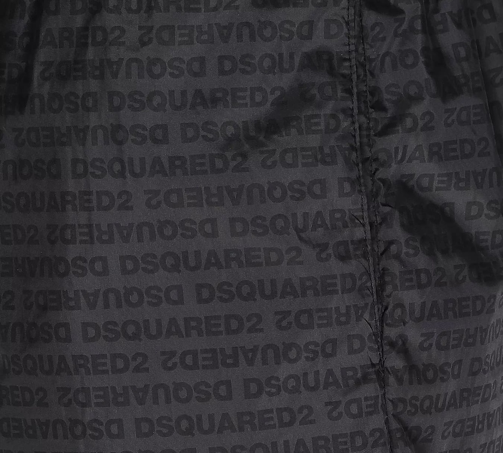Dsquared2 - SHORT DE PLAYA MIDI CON PATRÓN DE LOGO MONOCROMÁTICO