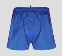 Dsquared2 - SHORT DE PLAYA MIDI, AZUL CON LETRAS VERDES