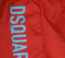 Dsquared2 - SHORTN DE PLAYA MIDI, ROJO CON LETRAS AZULES