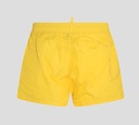 Dsquared2 - SHORT DE PLAYA MIDI, AMARILLO CON LETRAS ROSADAS