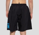 Dsquared2 - SHORT NEGRO DE PLAYA CON LETRAS AZULES