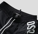 Dsquared2 - SHORT DE PLAYA NEGRO CON LETRAS BLANCAS 820