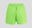 Dsquared2 - SHORT DE PLAYA VERDE CON LETRAS NARANJAS