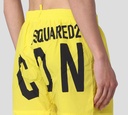 Dsquared2 - SHORT DE PLAYA AMARILLO CON LETRAS NEGRAS