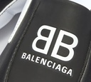 Balenciaga - SNEAKERS ZEN EN CUERO UNICOLOR CON LOGO NEGRO