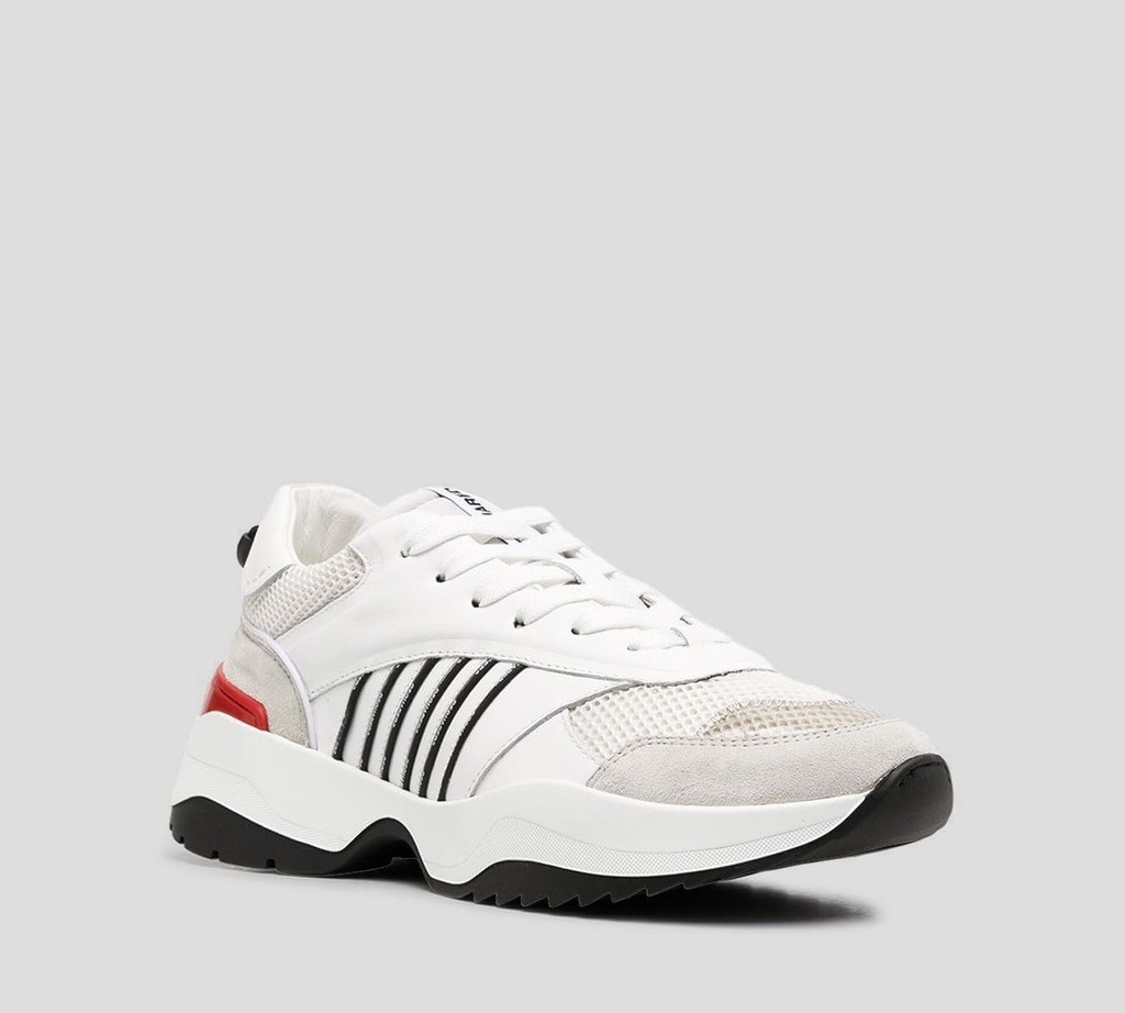 Dsquared2 - SNEAKERS CORTE BAJO EN MALLA, GAMUZA Y CUERO