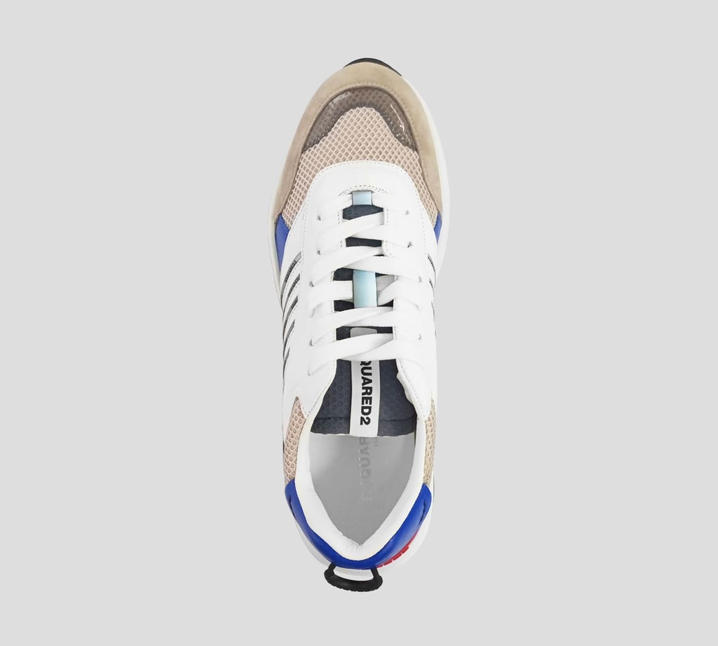 Dsquared2 - SNEAKERS CORTE BAJO EN MALLA, GAMUZA Y CUERO