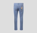 Moschino - JEAN AZUL "BEAR" CON BORDADO ROJO