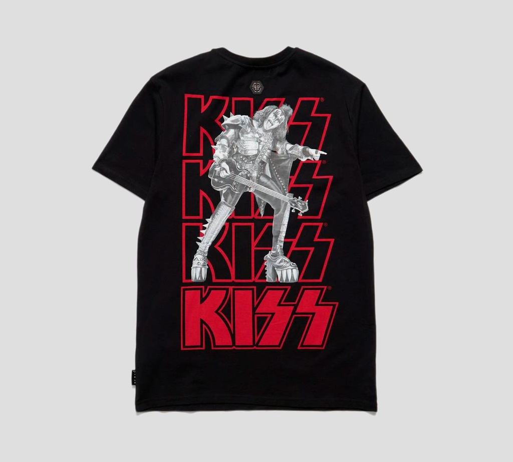 Philipp Plein - FRANELA CUELLO REDONDO ROCKBAND KISS CON BRILLOS