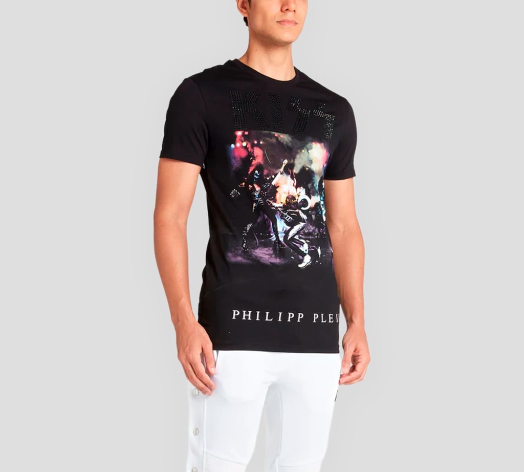 Philipp Plein - FRANELA CUELLO REDONDO ROCKBAND KISS ON STAGE