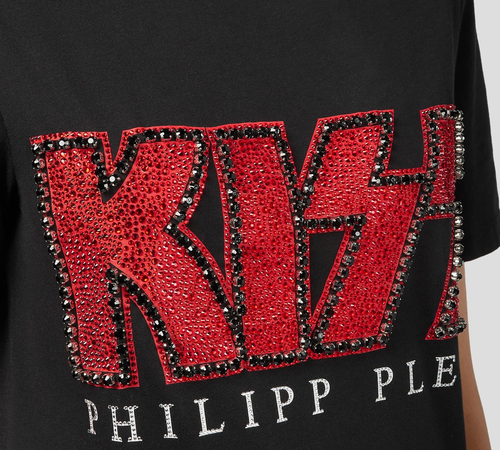 Philipp Plein - FRANELA CUELLO REDONDO ROCKBAND KISS CON PEDRERÍA