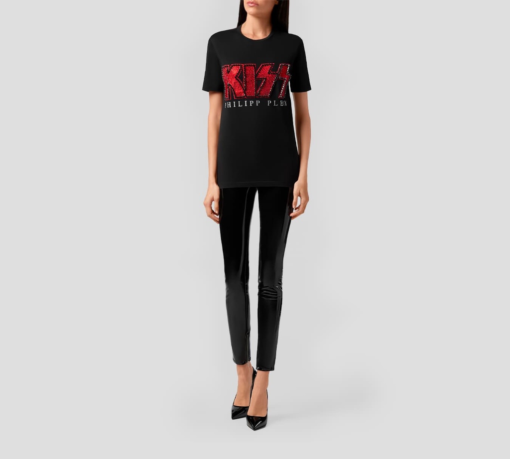 Philipp Plein - FRANELA CUELLO REDONDO ROCKBAND KISS CON PEDRERÍA