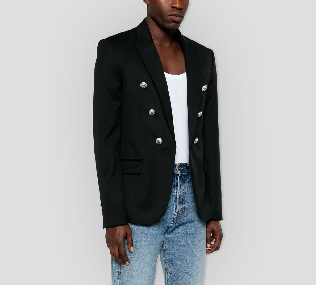 Balmain - BLAZER CON SEIS BOTONES PLATA ORNAMENTADOS