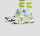 Ventemens - ZAPATOS VETEMENTS SPIKE RUNNER 200 BLANCO/PLATEADO/VERDE LIME