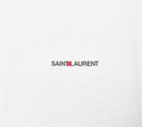 Saint Laurent - FRANELA BÁSICA CUELLO REDONDO CON LOGO BORDADO