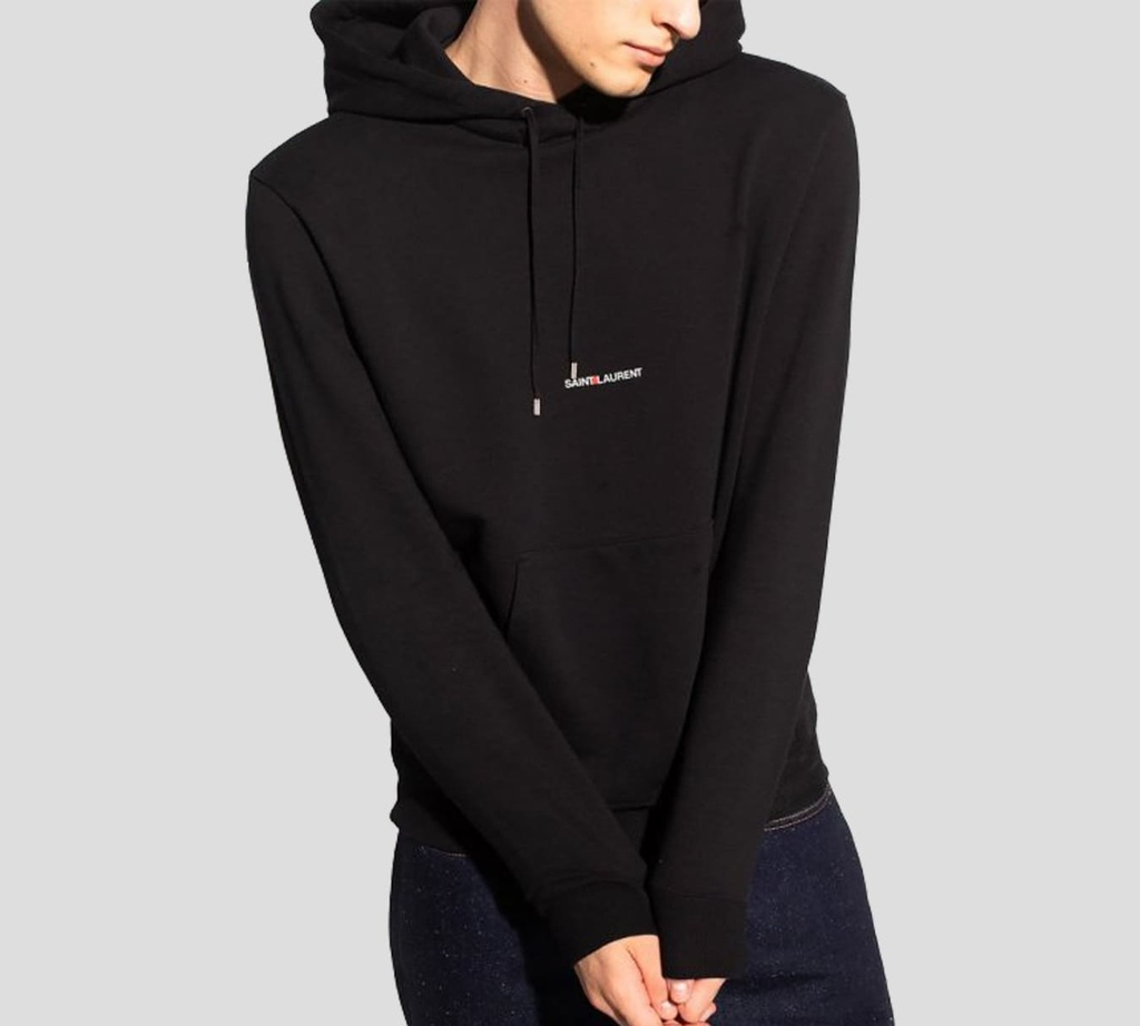 Saint Laurent - SWEATER BASICO CON CAPUCHA G1