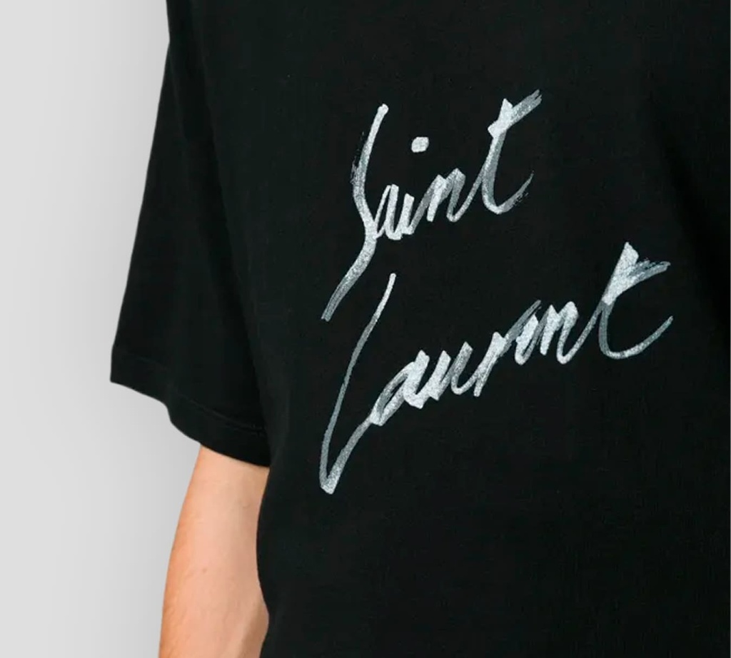 Saint Laurent - FRANELA CUELLO REDONDO R.L. SIGNATURE