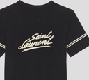 Saint Laurent - FRANELA CUELLO REDONDO CON BIES DESGASTADO