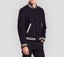 Saint Laurent - CHAQUETA COLLEGE CAZADORA CON BOLSILLOS A LOS LADOS