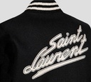 Saint Laurent - CHAQUETA COLLEGE CAZADORA CON BOLSILLOS A LOS LADOS