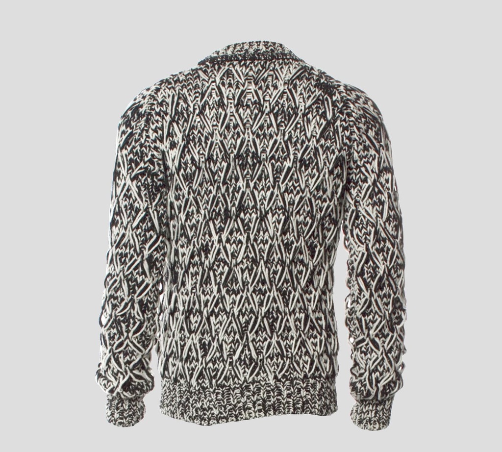 Saint Laurent - SWEATER CUELLO REDONDO TEJIDO EN LANA