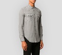 Saint Laurent - CAMISA A CUADROS DALLAS WEST CON DOBLE BOLSILLO FRONTAL