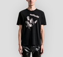 Saint Laurent - FRANELA CUELLO REDONDO CON ESTAMPADO FRONTAL