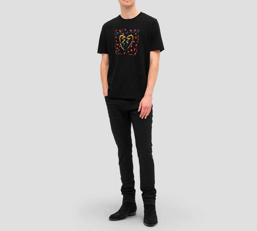 Saint Laurent - FRANELA CUELLO REDONDO BROKEN HEART