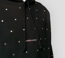 Saint Laurent - SWEATER HOODIE REMACHADO CON ARANDELAS
