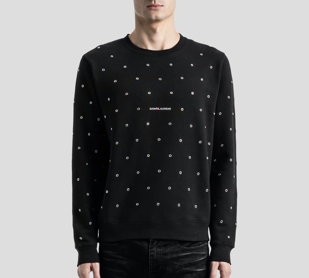 Saint Laurent - SWEATER NEGRO (AROS)