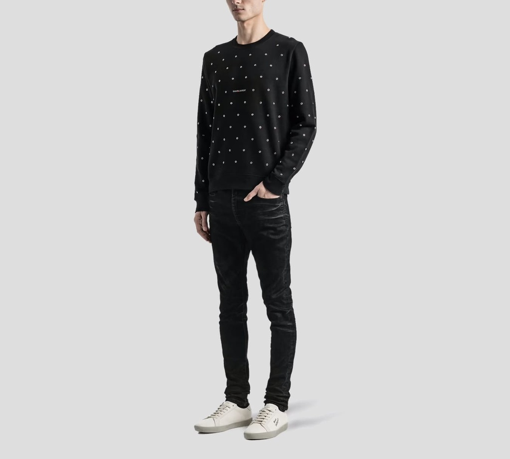 Saint Laurent - SWEATER NEGRO (AROS)