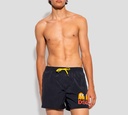 Dsquared2 - SHORT DE PLAYA NEGRO, PACMAN NARANJA