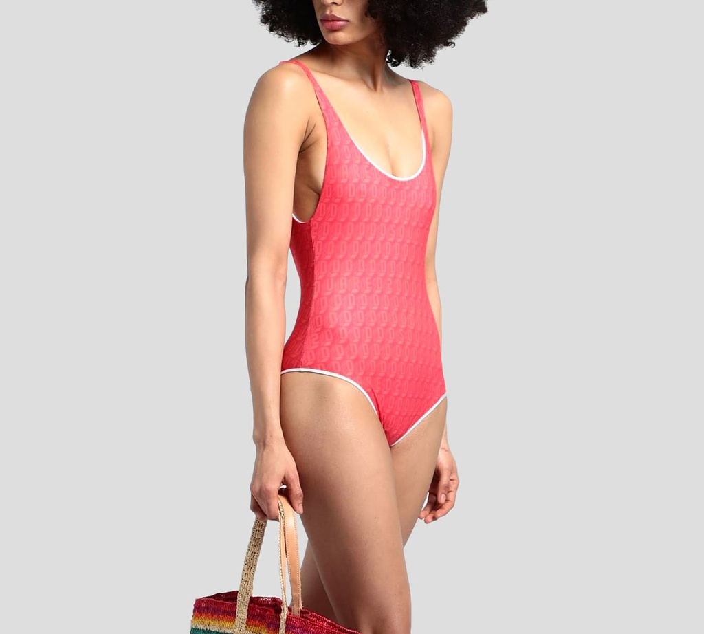 Dsquared2 - TRAJE DE BAÑO ENTERO CON PATRÓN DE LOGO MONOCROMÁTICO