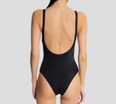 Dsquared2 - TRAJE DE BAÑO ENTERO, NEGRO CON LETRAS BLANCAS 201