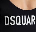 Dsquared2 - TRAJE DE BAÑO ENTERO, NEGRO CON LETRAS BLANCAS 201