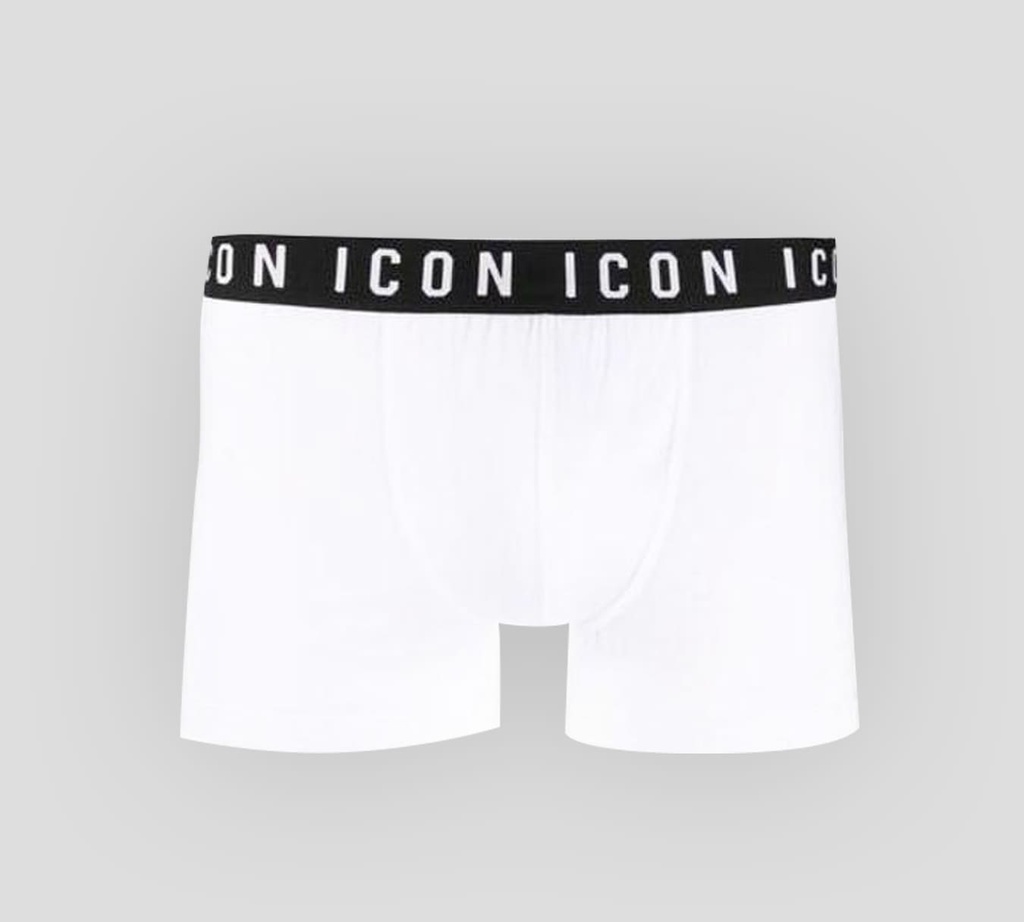 Dsquared2 - BOXER CORTO ICON CON BANDA ELÁSTICA NEGRA A LA CADERA